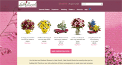 Desktop Screenshot of lakezurichflorist.com